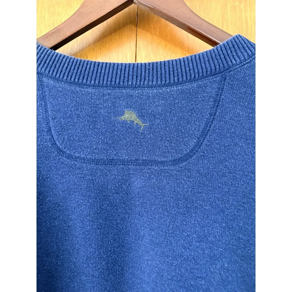 Tommy Bahama Mens Reversible Pullover‎ Sweatshirt Blue Green Comfort Fit XL